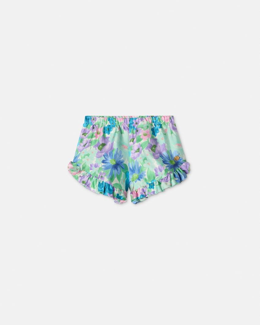 baby printed silk twill shorts by VERSACE