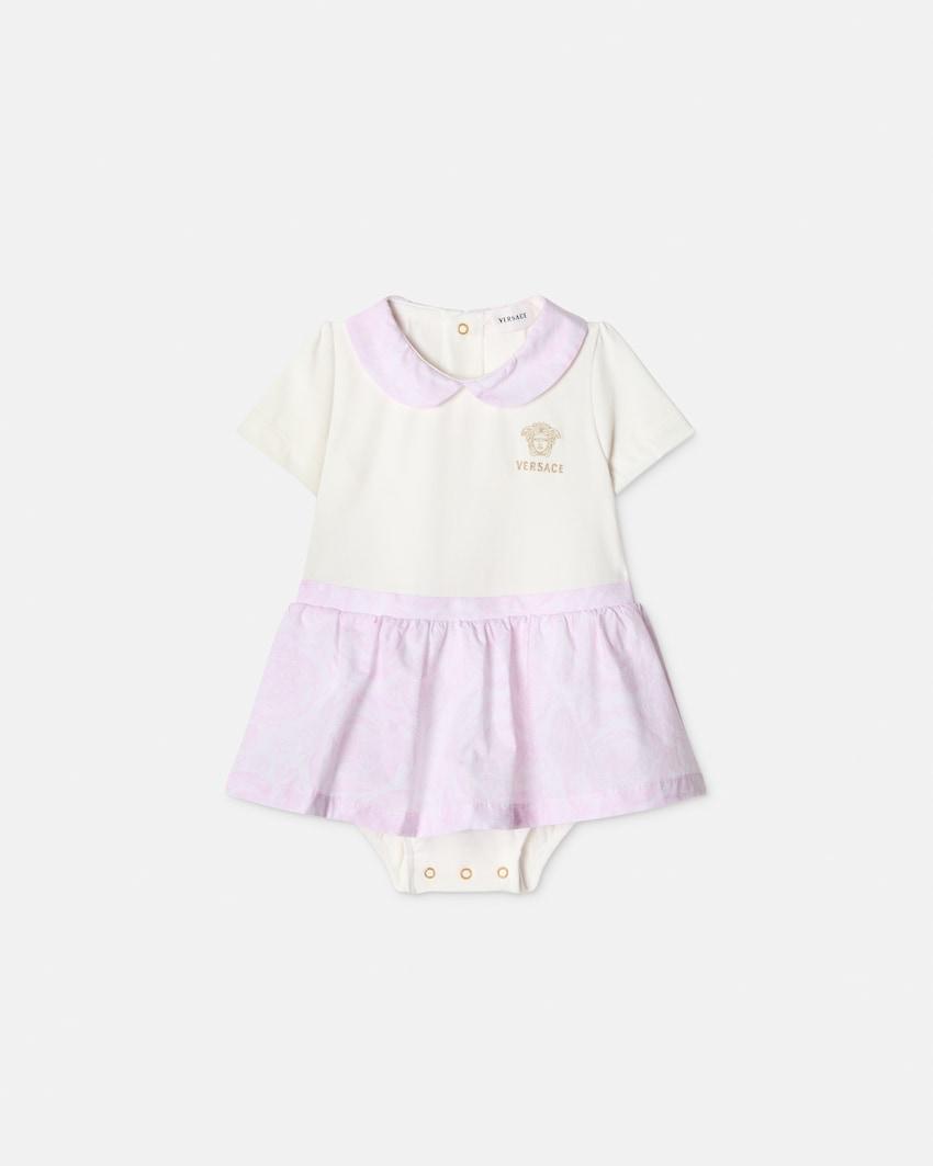 baby printed stretch cotton-jersey t-shirt dress by VERSACE