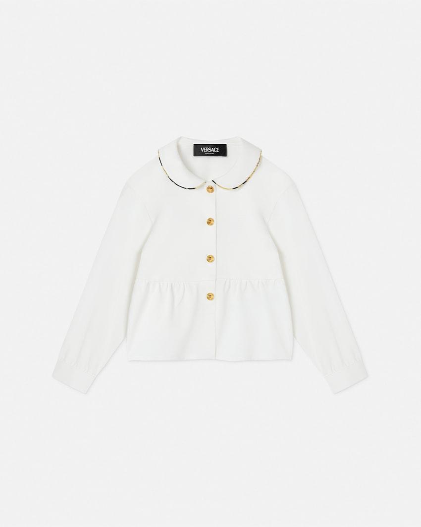 barocco foulard flared kids shirt by VERSACE
