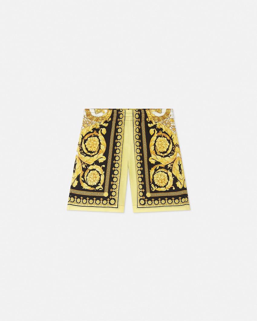barocco foulard kids shorts by VERSACE