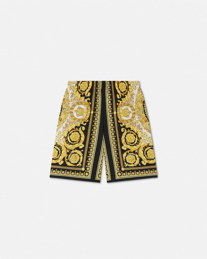 barocco foulard kids shorts by VERSACE