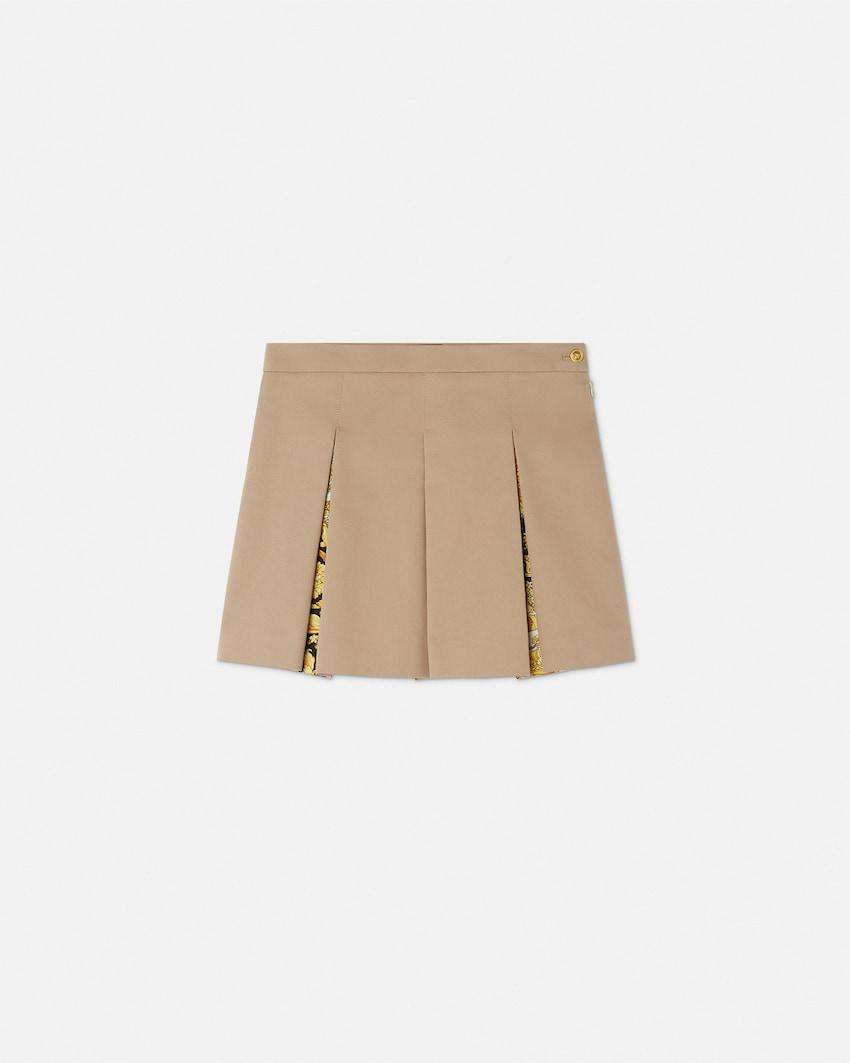barocco foulard pleated kids skirt by VERSACE