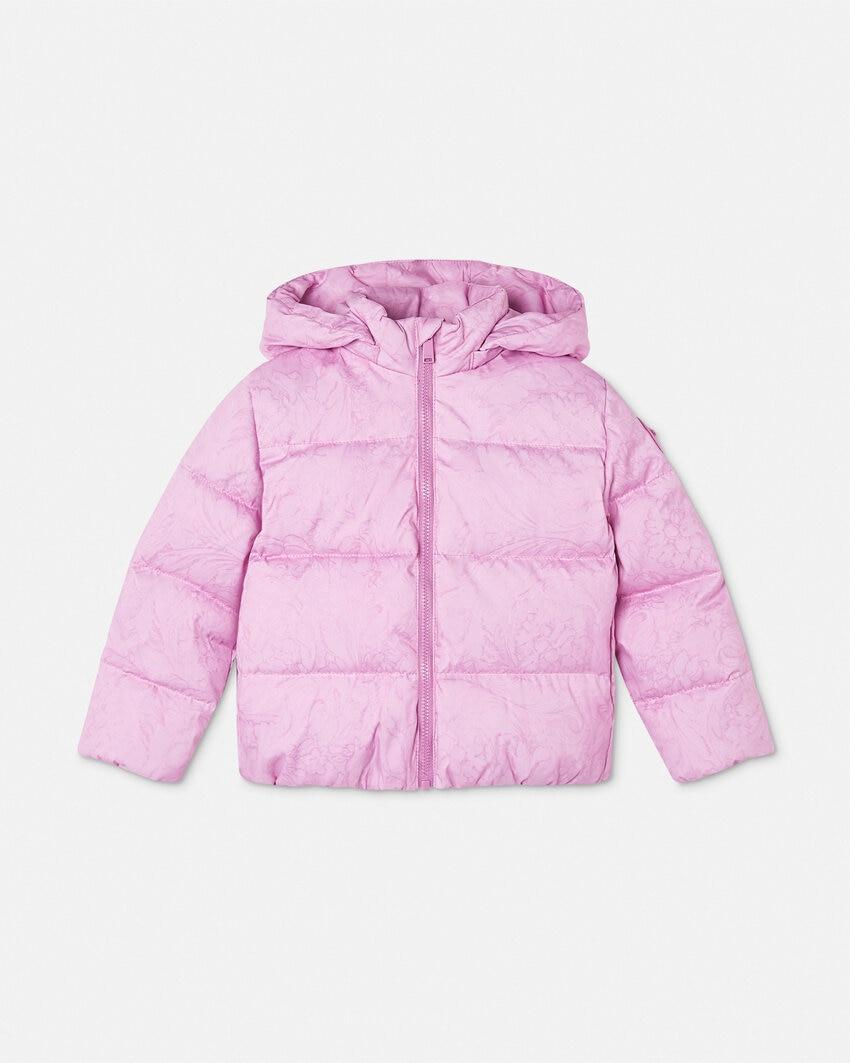 barocco jacquard baby puffer jacket by VERSACE