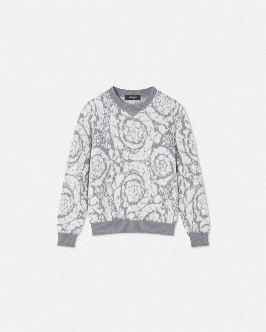 barocco jacquard kids sweater by VERSACE