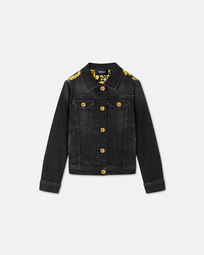 barocco kids denim jacket by VERSACE