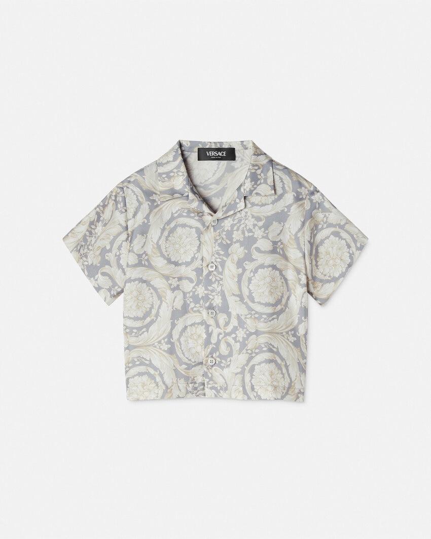 barocco kids silk shirt by VERSACE