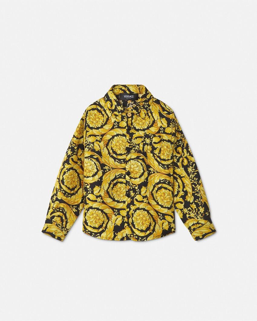 barocco kids silk shirt by VERSACE