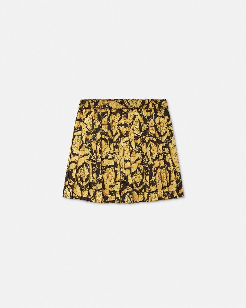 barocco pleated kids skirt by VERSACE