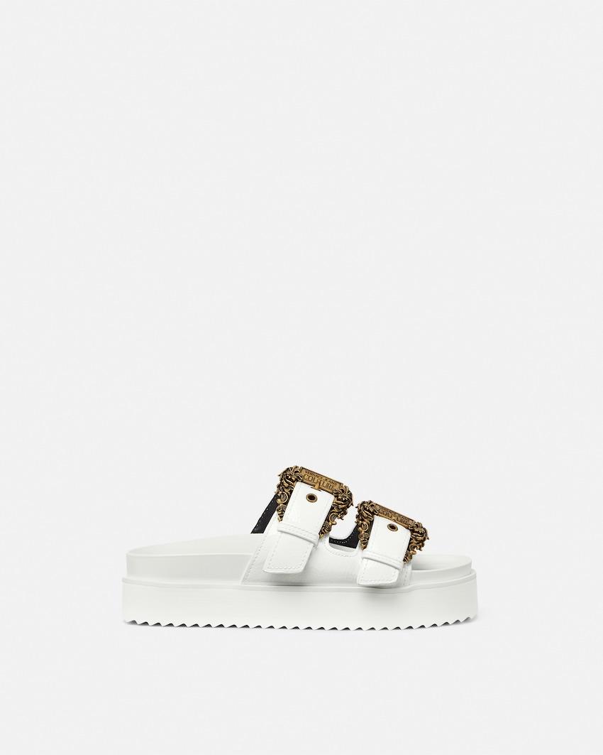 baroque buckle arizona sandals by VERSACE
