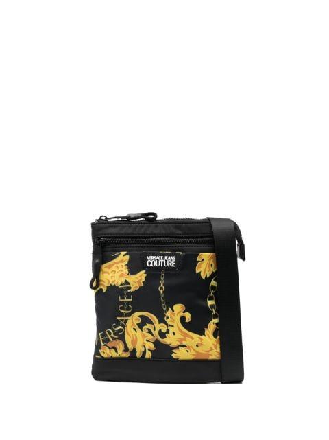 baroque-pattern print messenger bag by VERSACE