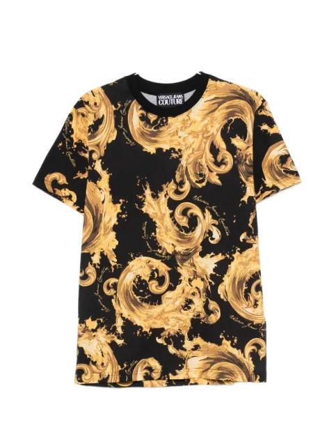 baroque-print T-shirt by VERSACE