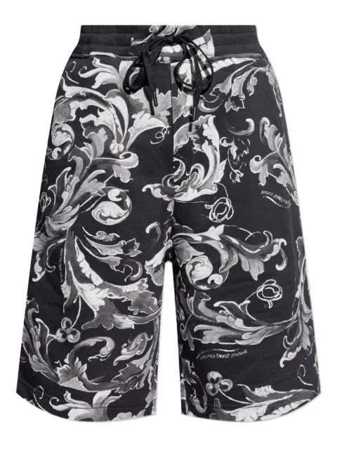 baroque-print drawstring shorts by VERSACE