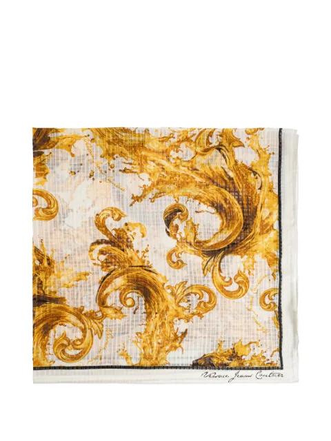 baroque print scarf by VERSACE