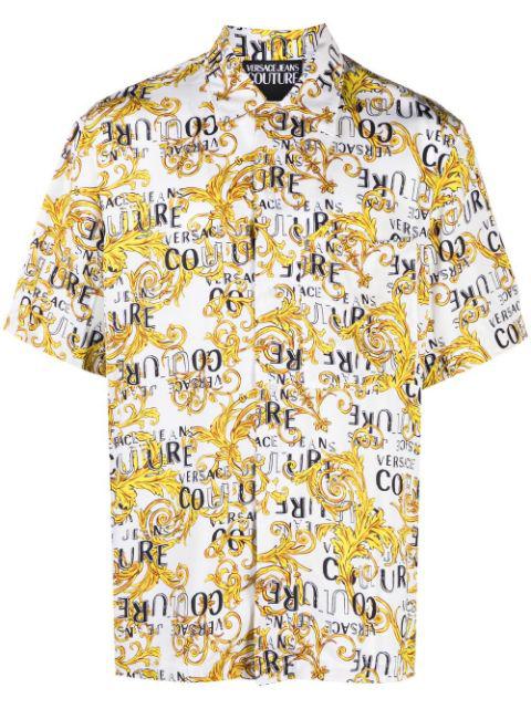 baroque-print short-sleeve shirt by VERSACE