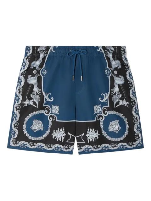 baroque-print swim shorts by VERSACE