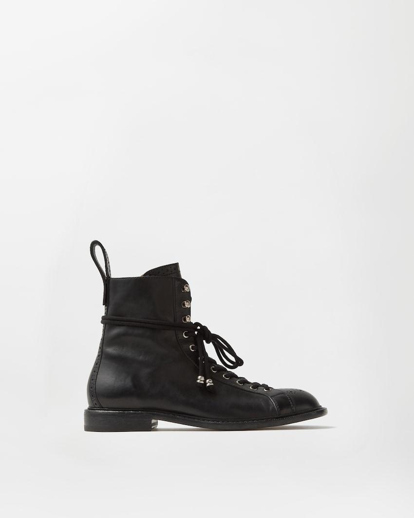 billy leather boots by VERSACE