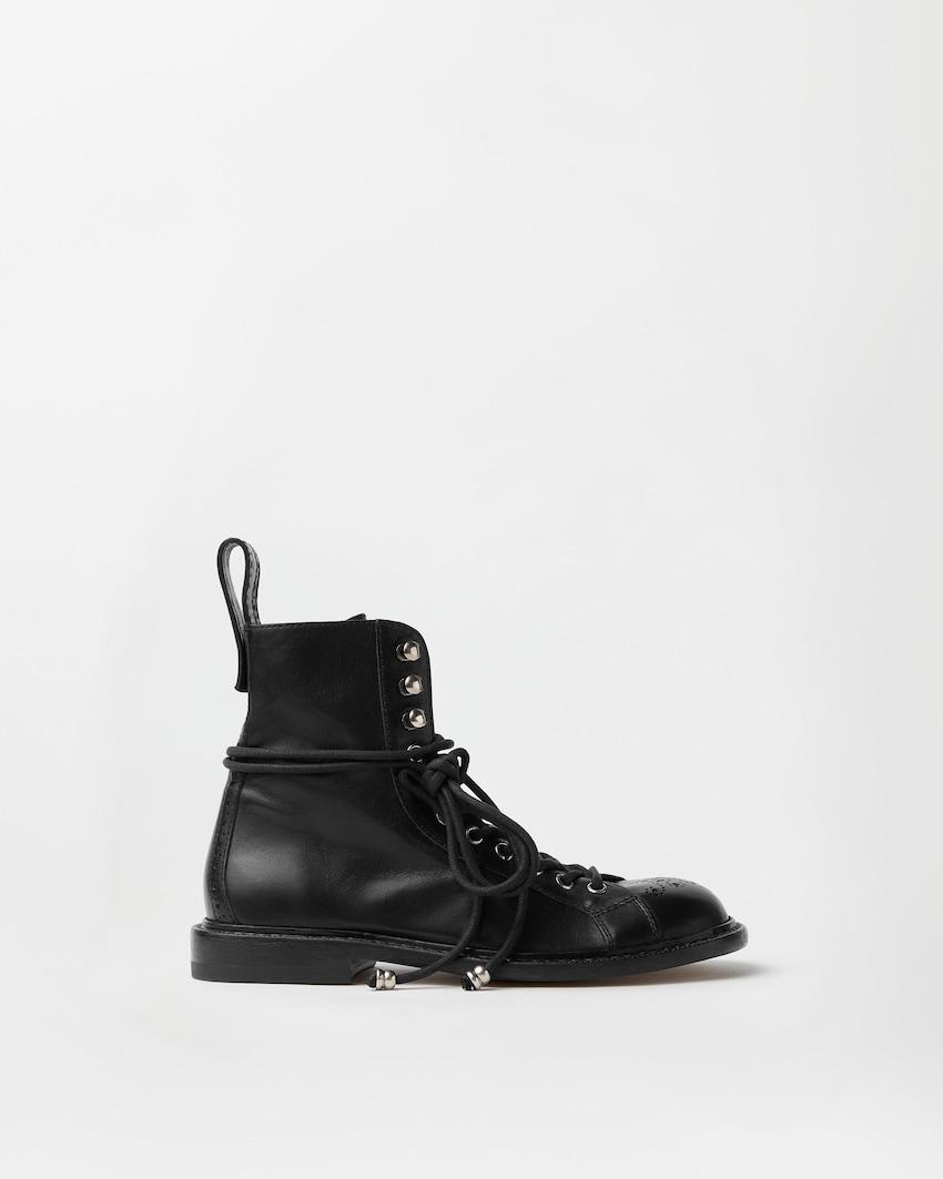billy leather boots by VERSACE