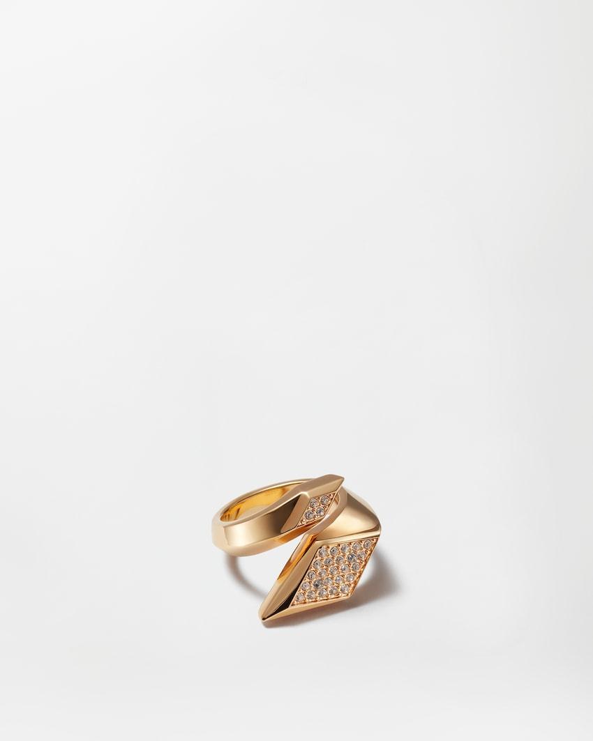 blade crystal ring by VERSACE