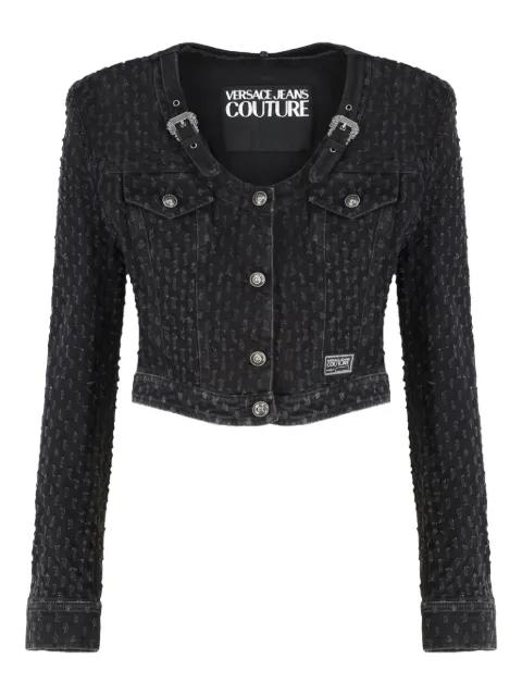 buckle-detail jacket by VERSACE