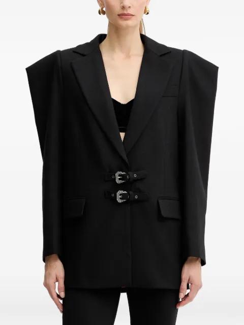 buckle-detailed jacket by VERSACE