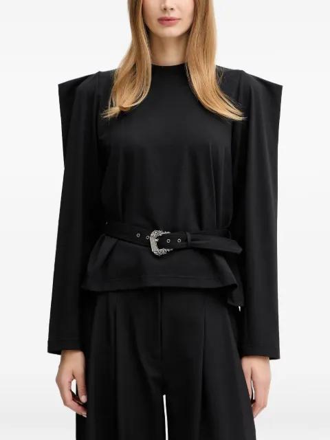 buckle-detailed top by VERSACE