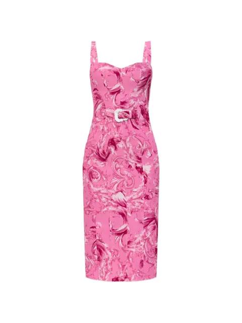 buckle patterned dress by VERSACE
