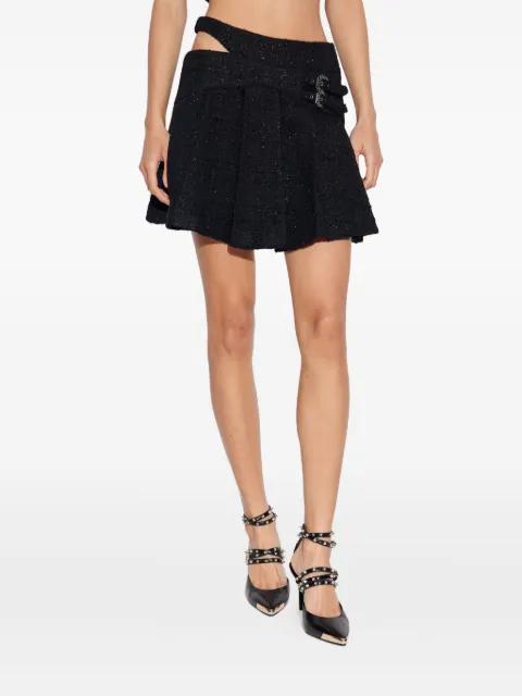 buckled cut-out mini pleated skirt by VERSACE