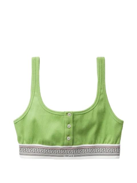 button trim bra by VERSACE