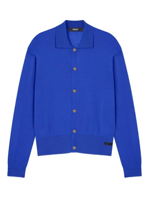buttoned collared cardigan by VERSACE