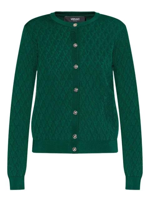 buttoned crew-neck cardigan by VERSACE