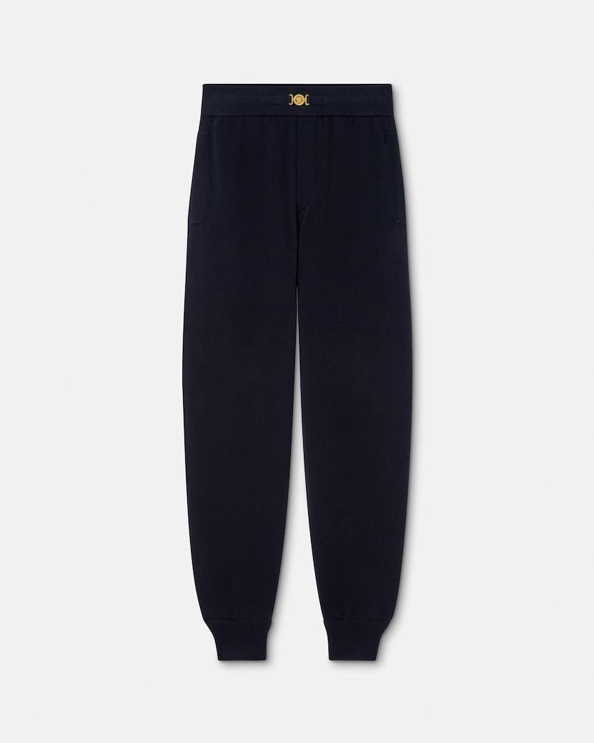 cashmere-cotton knit sweatpants by VERSACE