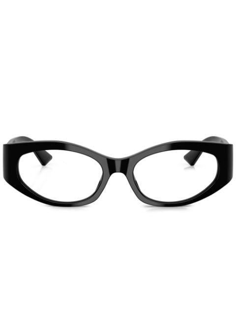 cat eye-frame glasses by VERSACE