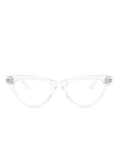 cat-eye logo glasses by VERSACE