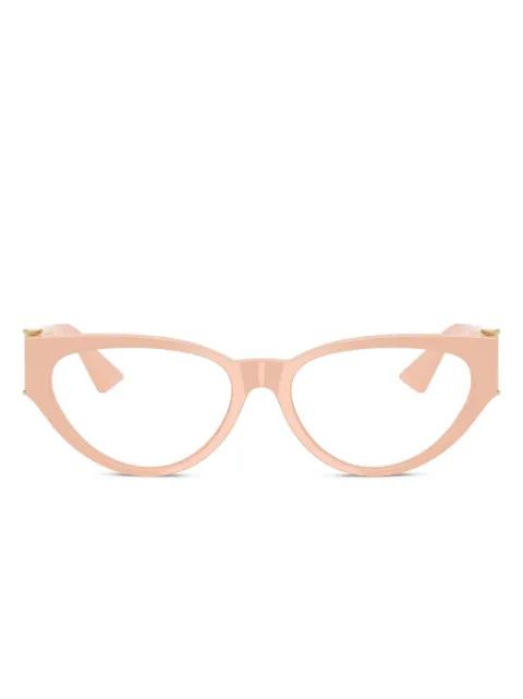 cat-eye logo glasses by VERSACE
