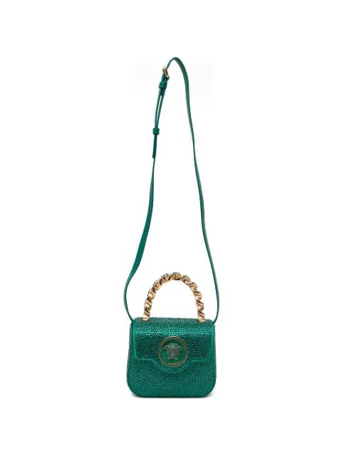 chain medallion satchel by VERSACE
