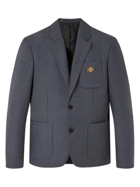 checked pocket blazer by VERSACE