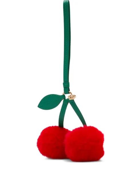 cherry-motif bag charm by VERSACE