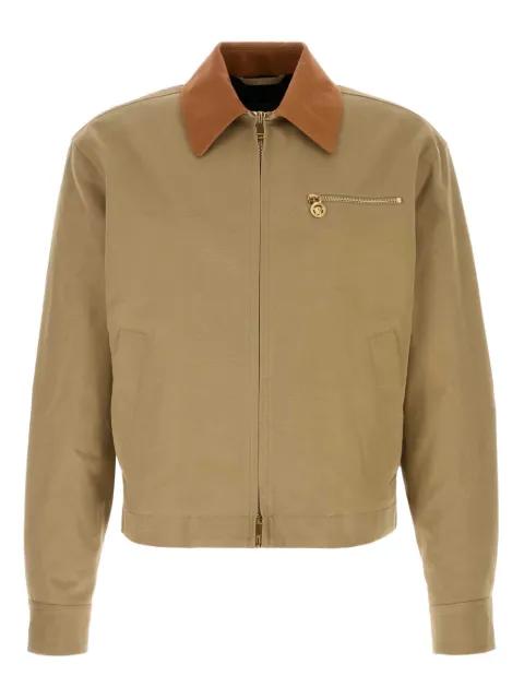 chest-pocket cotton jacket by VERSACE