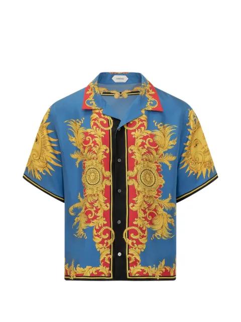 collared print shirt by VERSACE