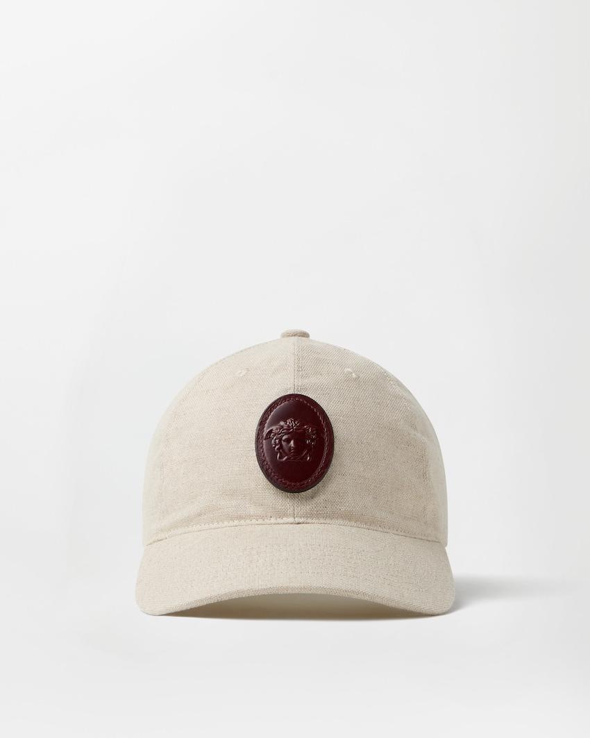 cotton and linen baseball cap by VERSACE