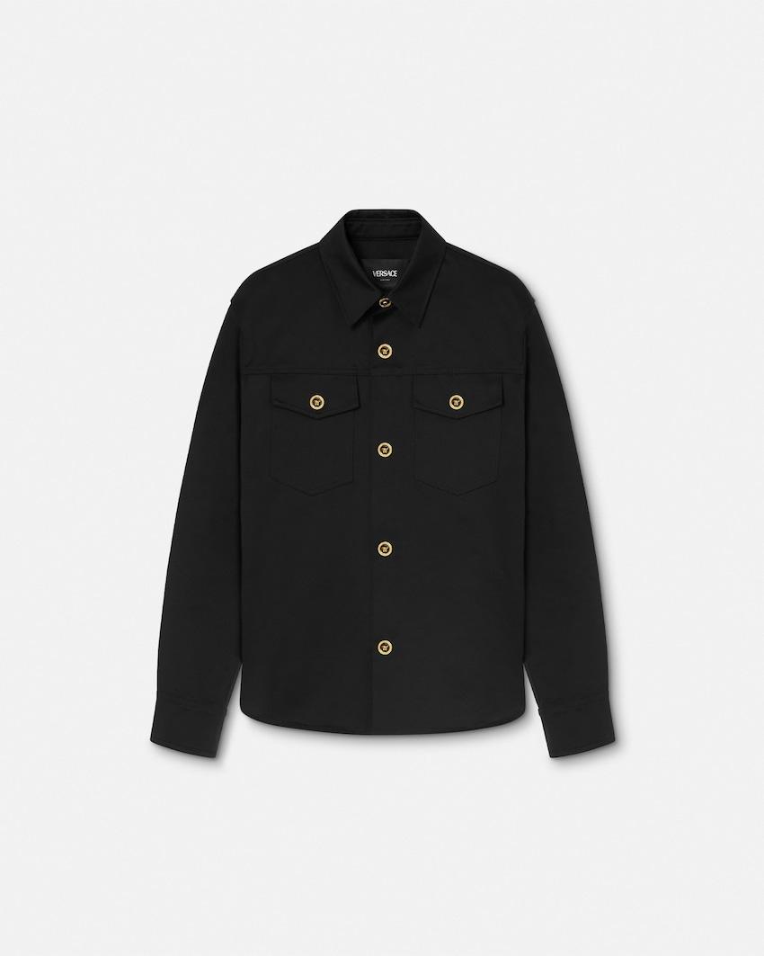 cotton-gabardine overshirt by VERSACE