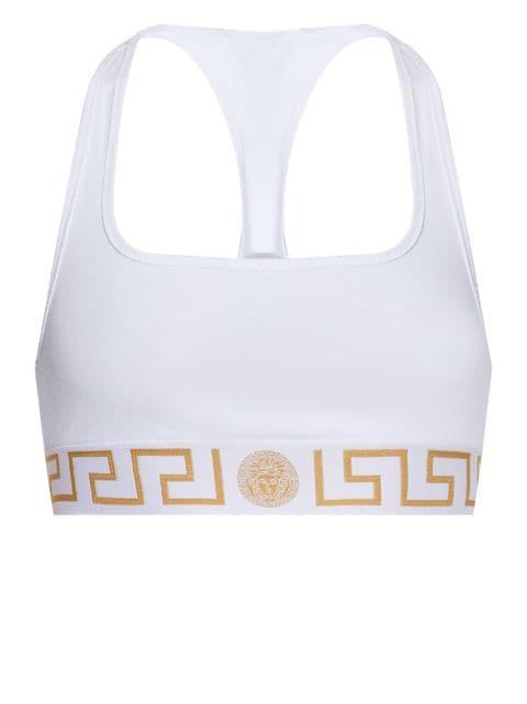 cotton-jersey bralette by VERSACE