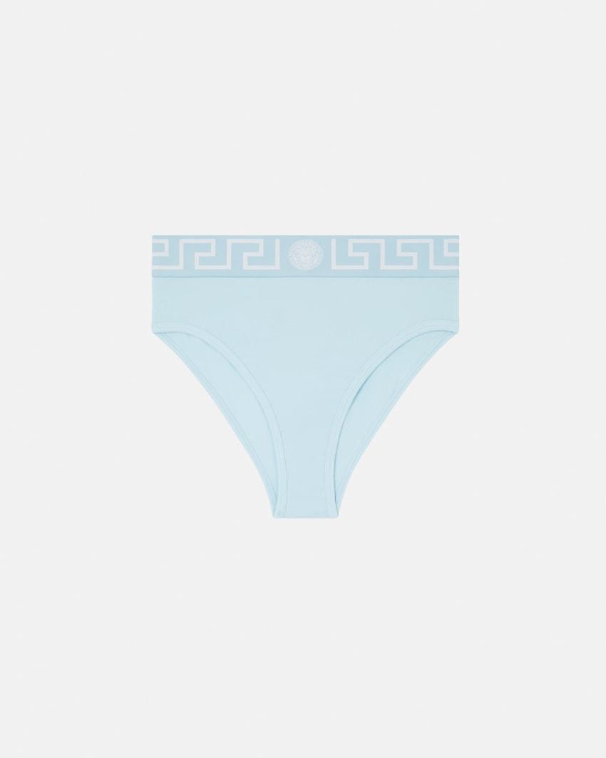 cotton-jersey high-waist briefs by VERSACE