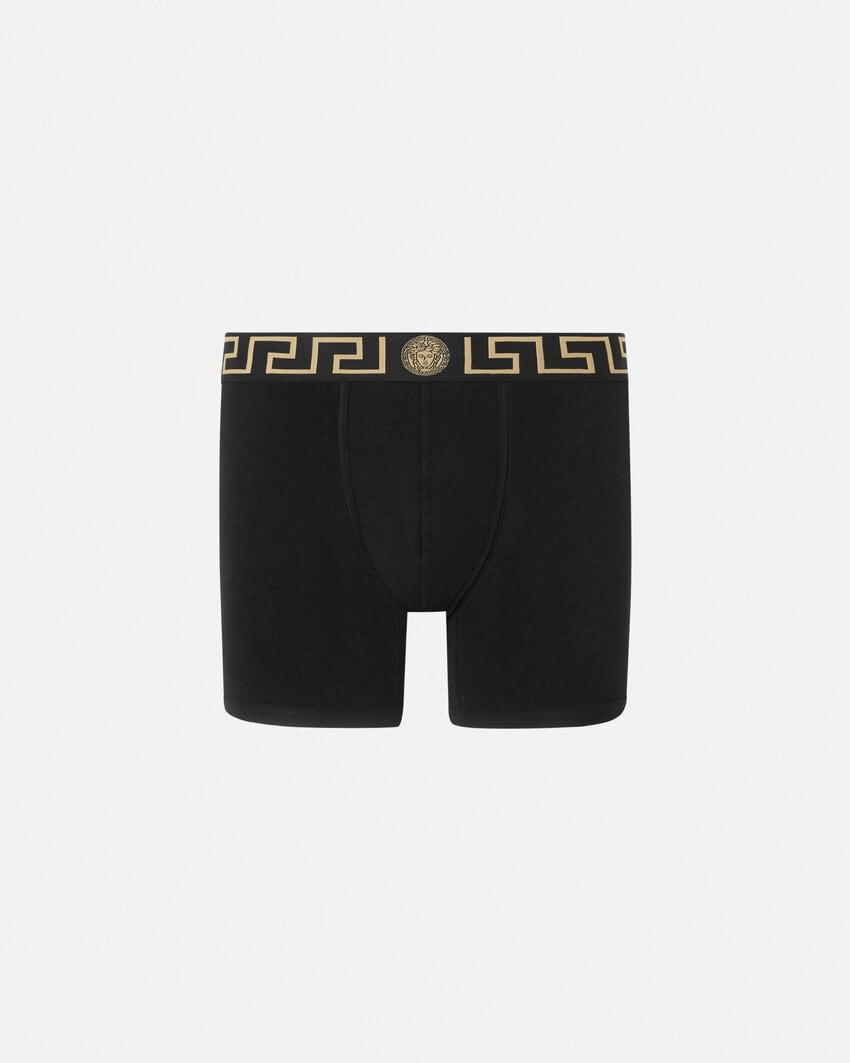 cotton-jersey long trunks by VERSACE