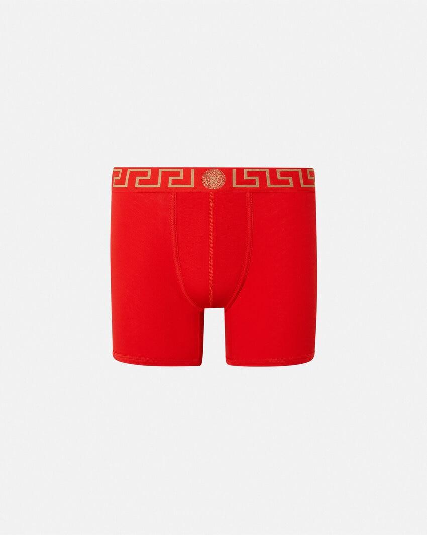cotton-jersey long trunks by VERSACE