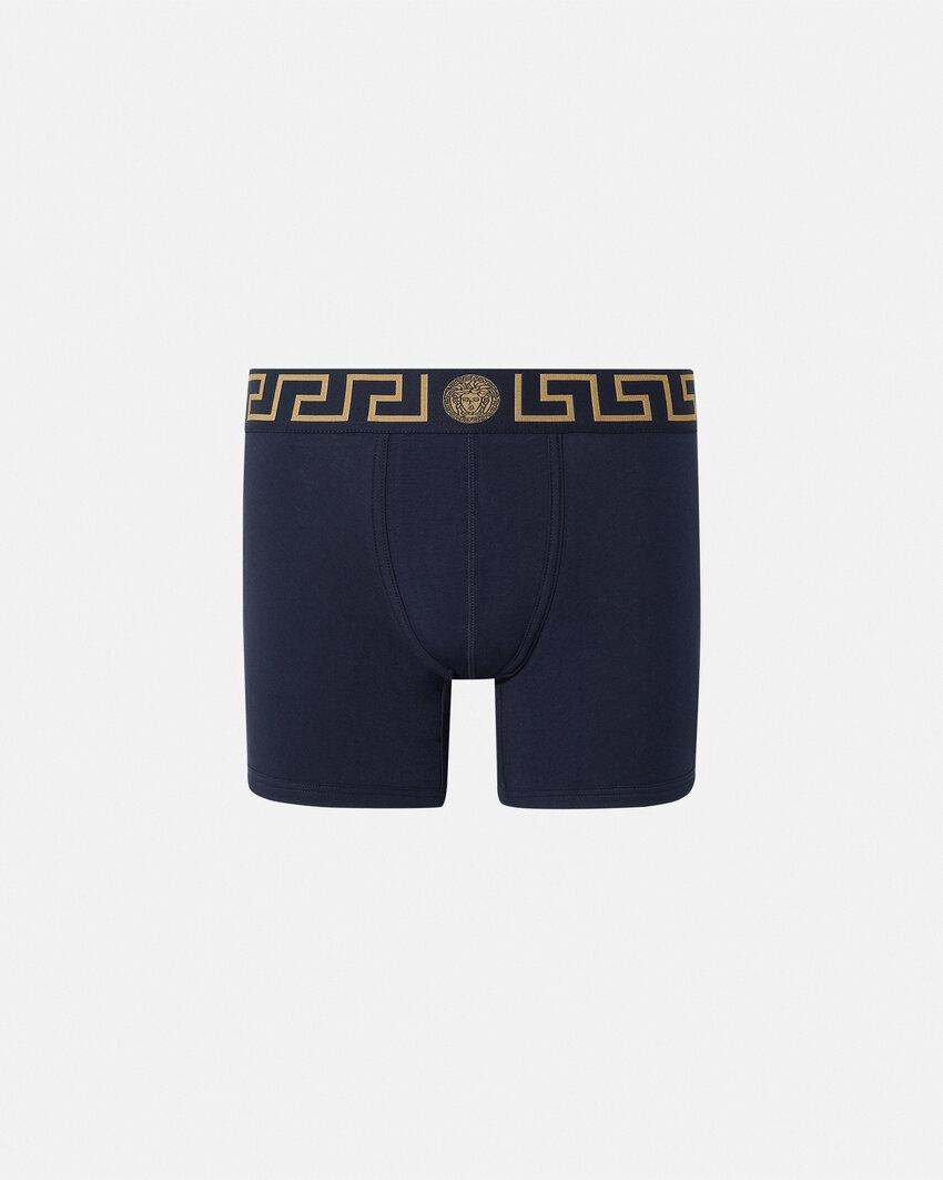 cotton-jersey long trunks by VERSACE
