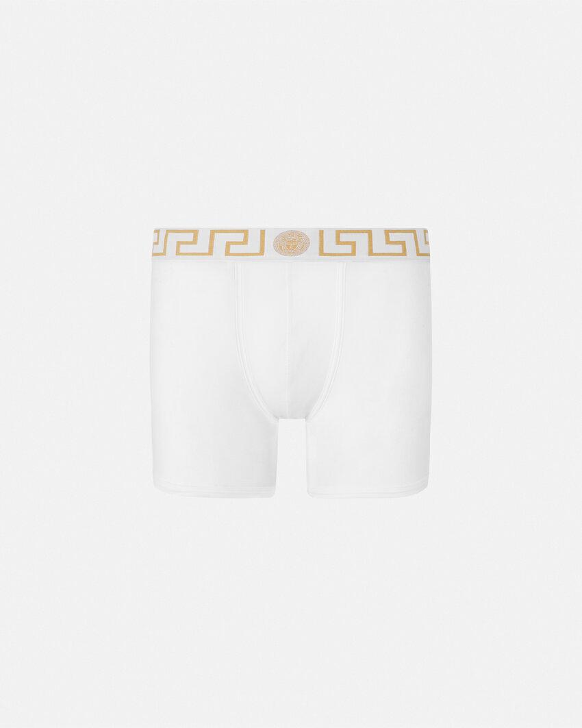 cotton-jersey long trunks by VERSACE