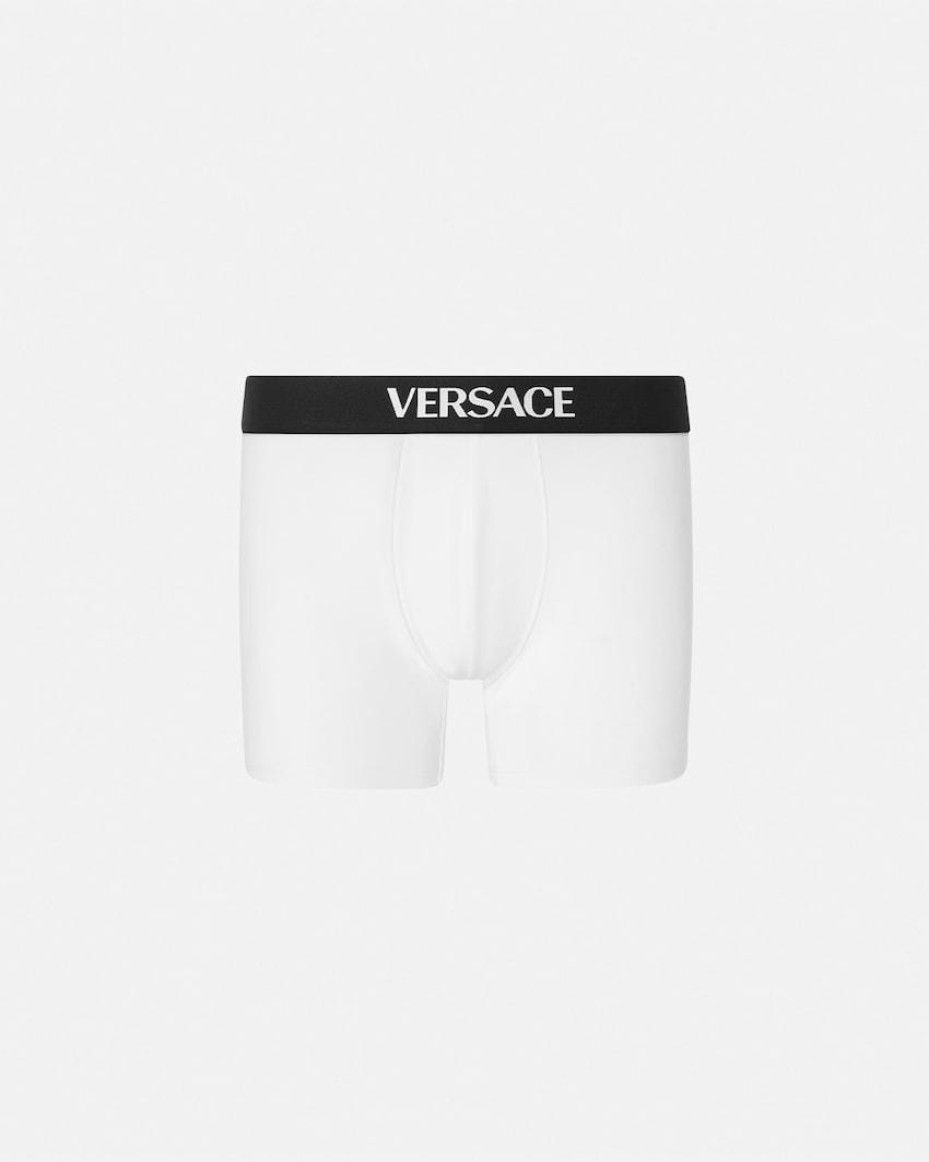 cotton-jersey long trunks by VERSACE