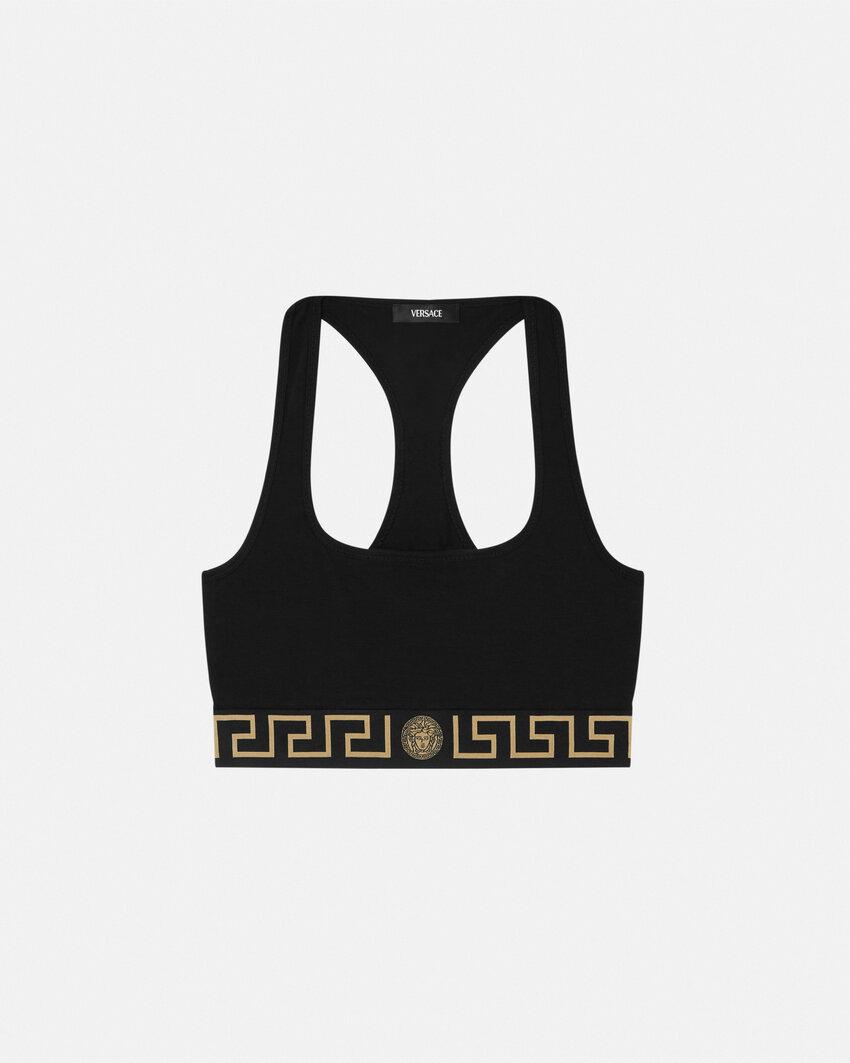 cotton-jersey scoop bralette by VERSACE