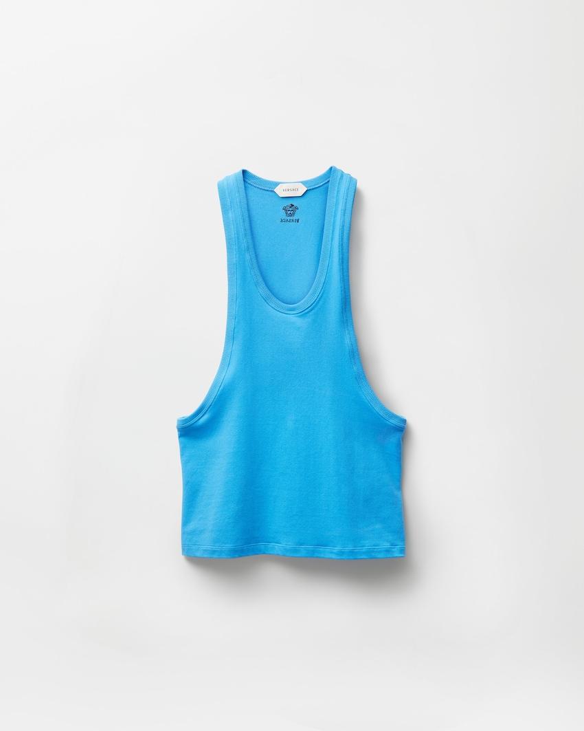 cotton-jersey tank top by VERSACE